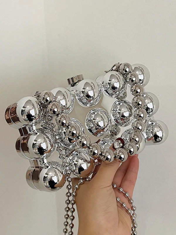 Beaded Geometric Shiny Bags Accessories Crossbody Bags Handbags - Image 5