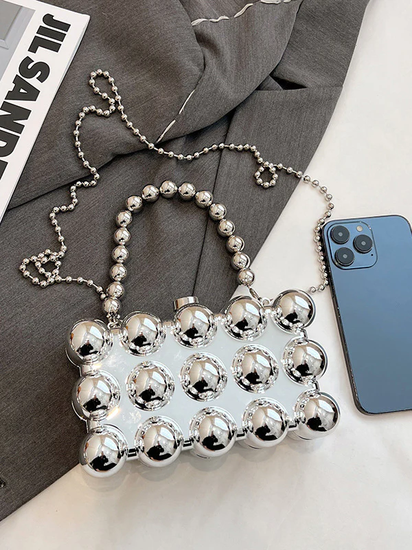 Beaded Geometric Shiny Bags Accessories Crossbody Bags Handbags - Image 7
