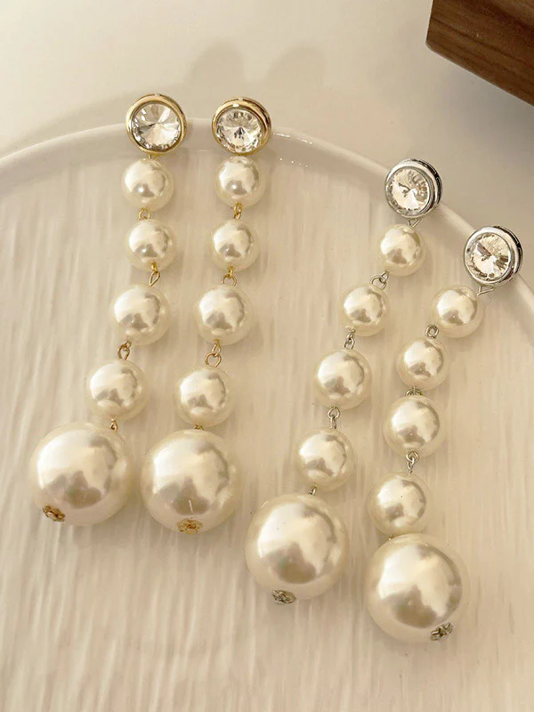 Beaded Geometric Shiny Earrings Accessories - Image 4