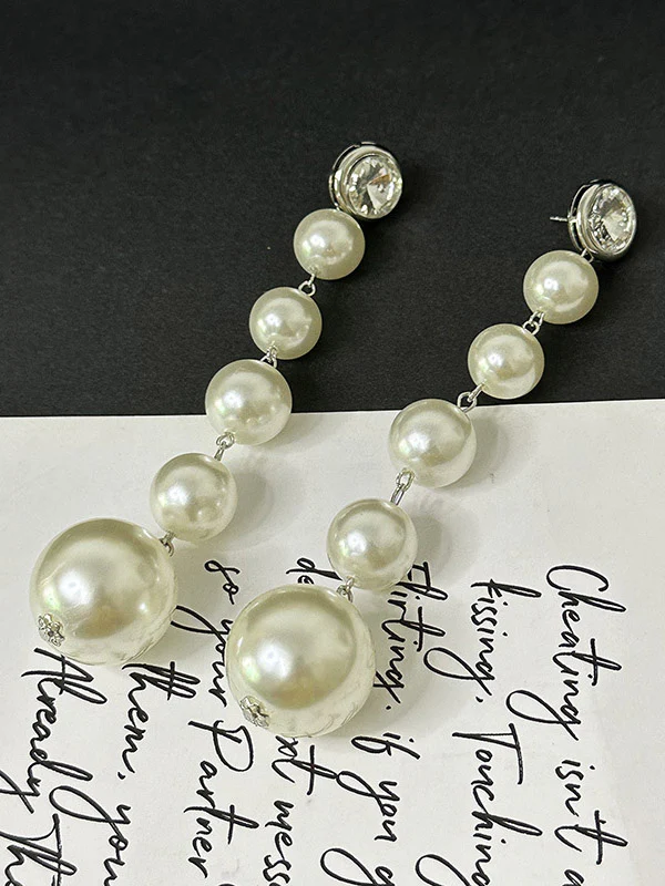 Beaded Geometric Shiny Earrings Accessories - Image 5