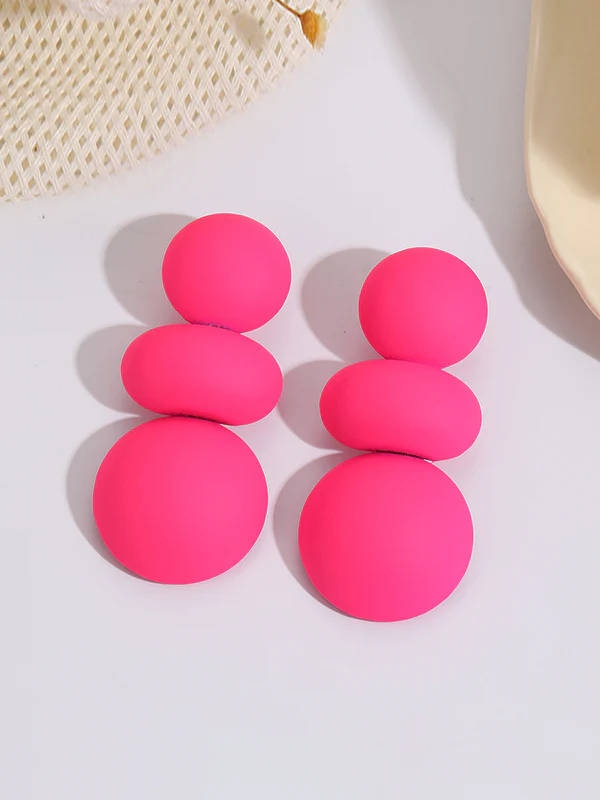 Beaded Geometric Solid Color Earrings Accessories - Image 10