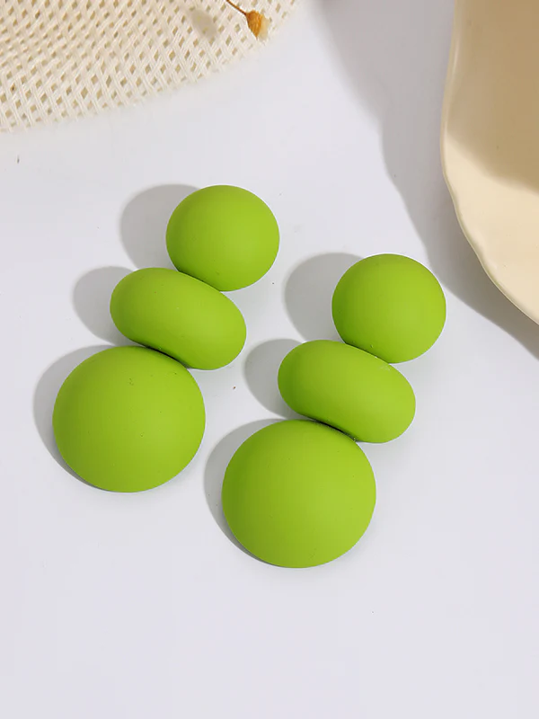 Beaded Geometric Solid Color Earrings Accessories - Image 7