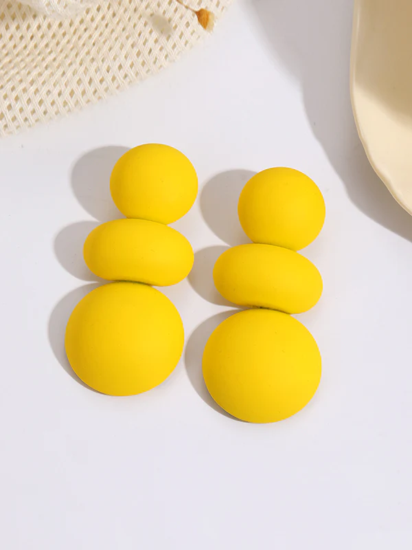 Beaded Geometric Solid Color Earrings Accessories - Image 9