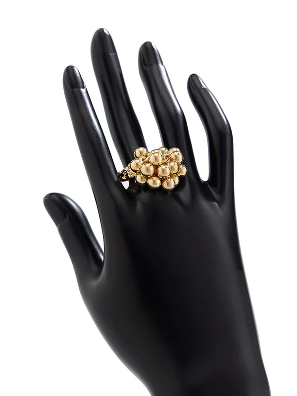 Beaded Geometric Solid Color Rings Accessories - Image 10