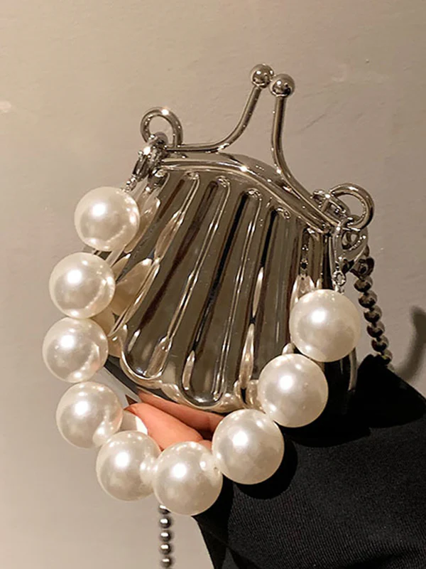 Beaded Shiny Shell-Shaped Bags Accessories Crossbody Bags - Image 10