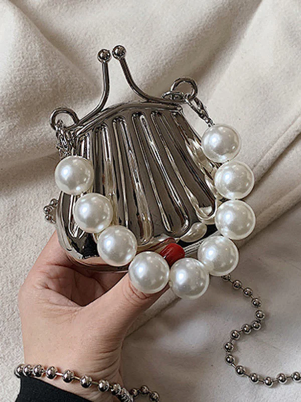 Beaded Shiny Shell-Shaped Bags Accessories Crossbody Bags - Image 11