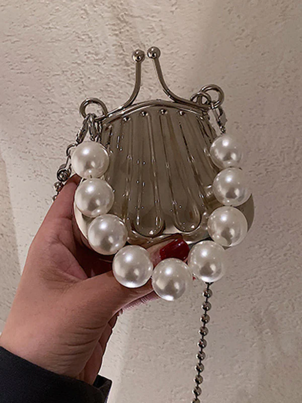 Beaded Shiny Shell-Shaped Bags Accessories Crossbody Bags - Image 12