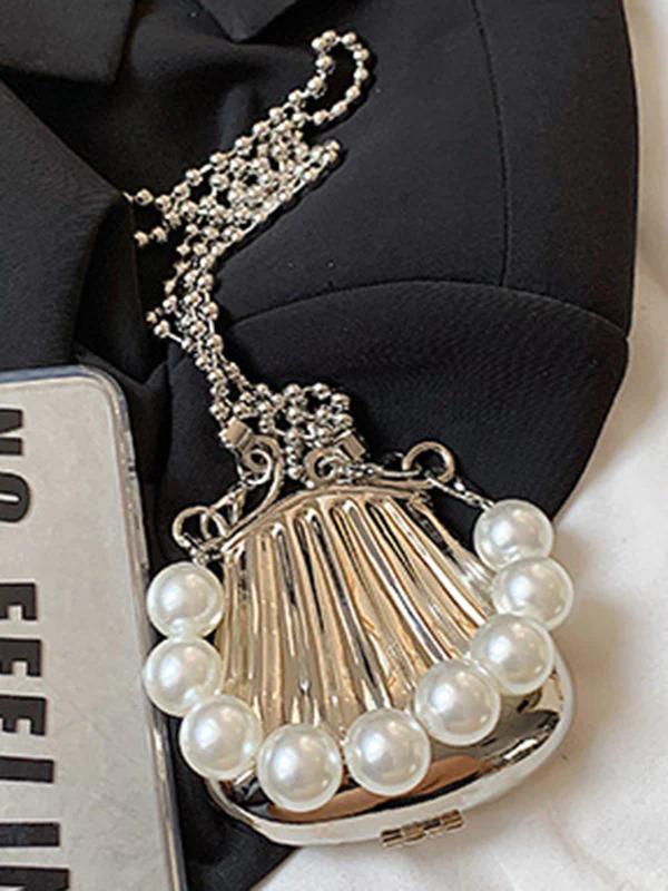 Beaded Shiny Shell-Shaped Bags Accessories Crossbody Bags - Image 15