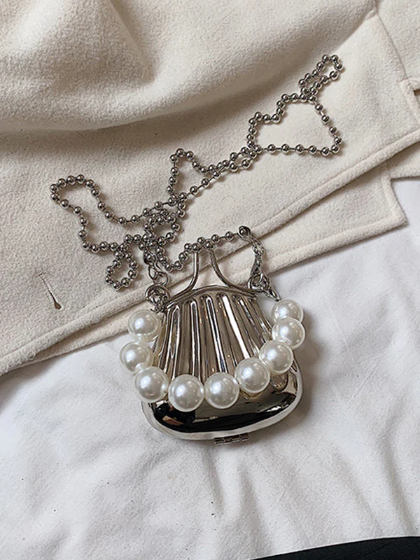 Beaded Shiny Shell-Shaped Bags Accessories Crossbody Bags - Image 16