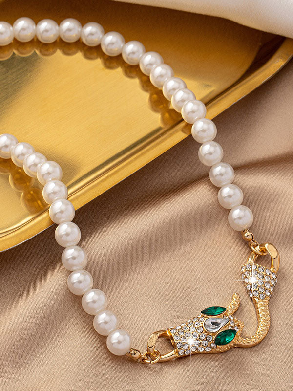 Beaded Snake Shape Dainty Necklace Necklaces Accessories - Image 4