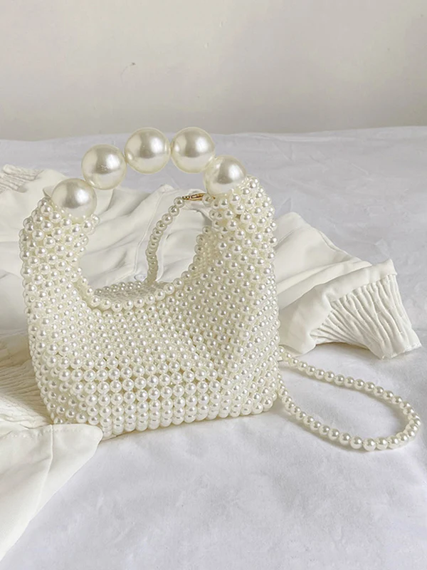 Beaded Solid Color Bags Bags Accessories Handbags Shoulder Bags - Image 11