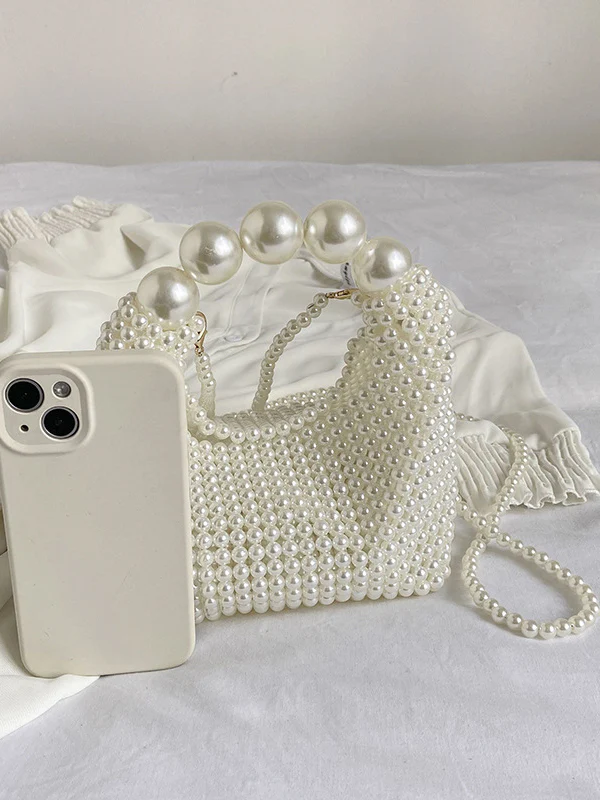 Beaded Solid Color Bags Bags Accessories Handbags Shoulder Bags - Image 13