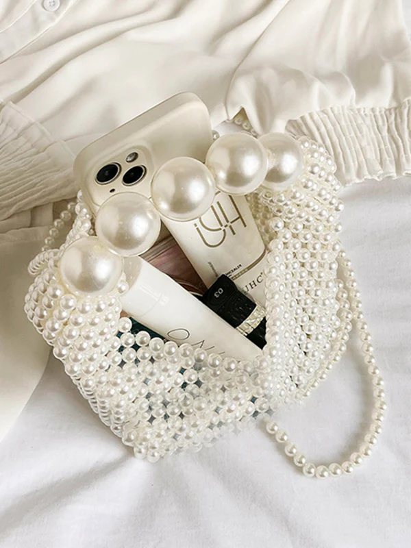 Beaded Solid Color Bags Bags Accessories Handbags Shoulder Bags - Image 14