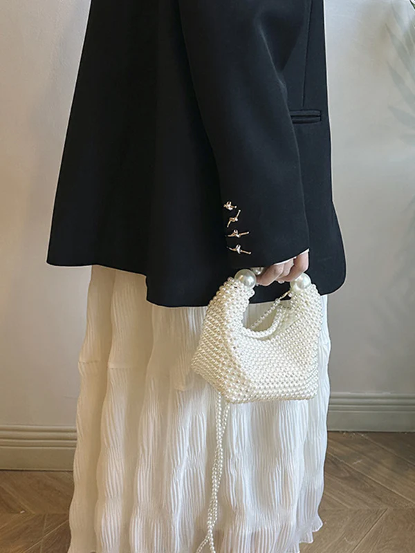 Beaded Solid Color Bags Bags Accessories Handbags Shoulder Bags - Image 6