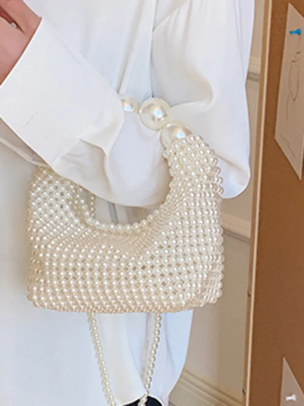 Beaded Solid Color Bags Bags Accessories Handbags Shoulder Bags - Image 8