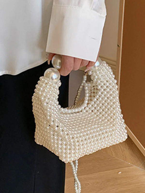 Beaded Solid Color Bags Bags Accessories Handbags Shoulder Bags - Image 9
