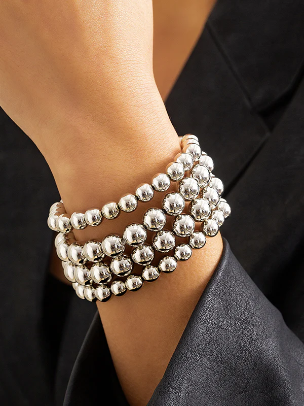 Beaded Solid Color Bracelet Accessories - Image 2