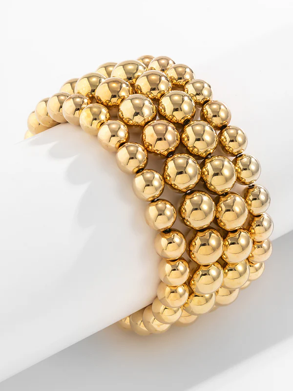 Beaded Solid Color Bracelet Accessories - Image 5