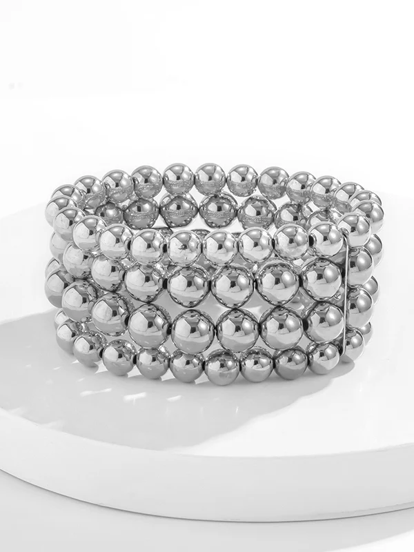 Beaded Solid Color Bracelet Accessories - Image 8