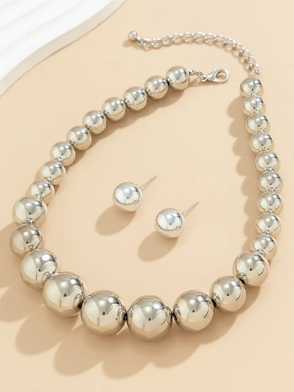 Beaded Solid Color Dainty Necklace  Accessories + Earrings Accessories - Image 4