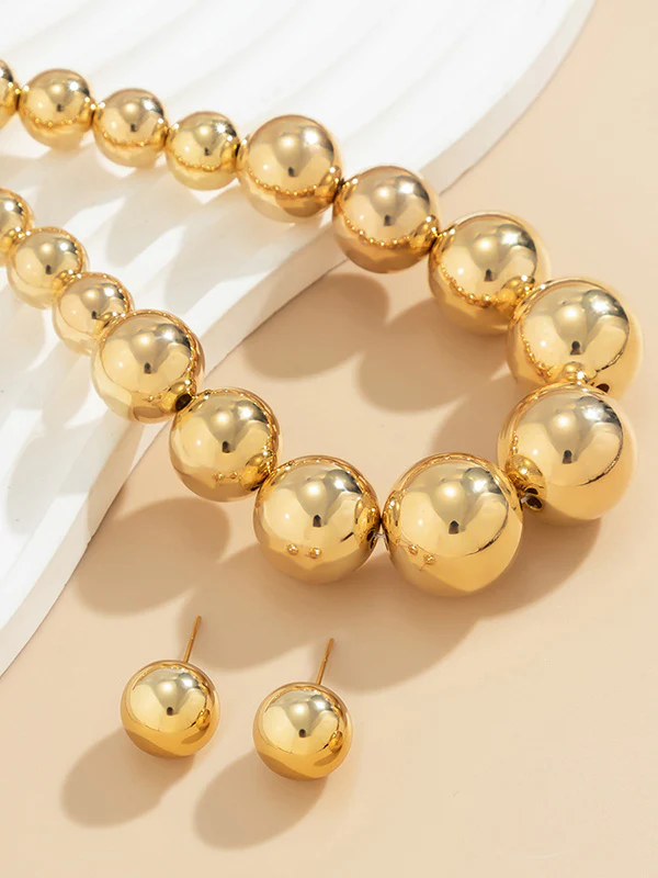 Beaded Solid Color Dainty Necklace  Accessories + Earrings Accessories - Image 5