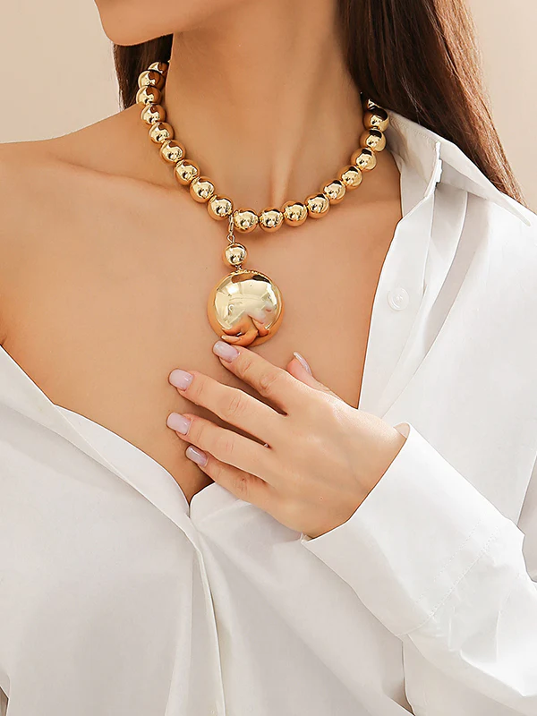 Beaded Solid Color Dainty Necklace Necklaces Accessories - Image 5