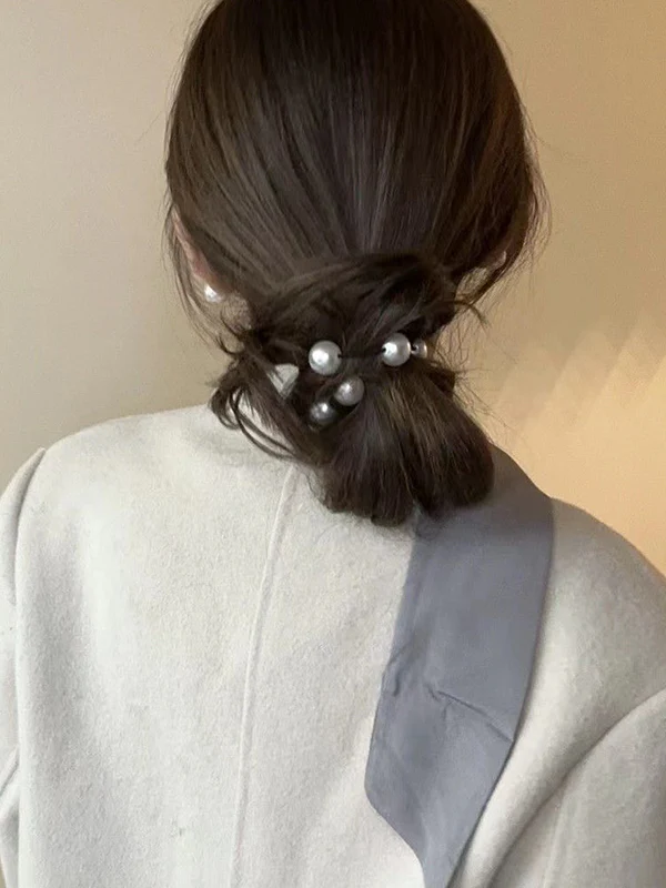 Beaded Stretch; Elastic Hair Accessories Hairbobble Hairtie Ponytailholder - Image 3