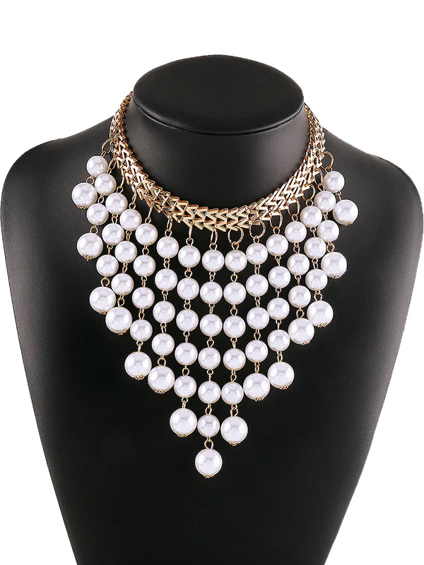Beaded Tasseled Dainty Necklace Necklaces Accessories - Image 4