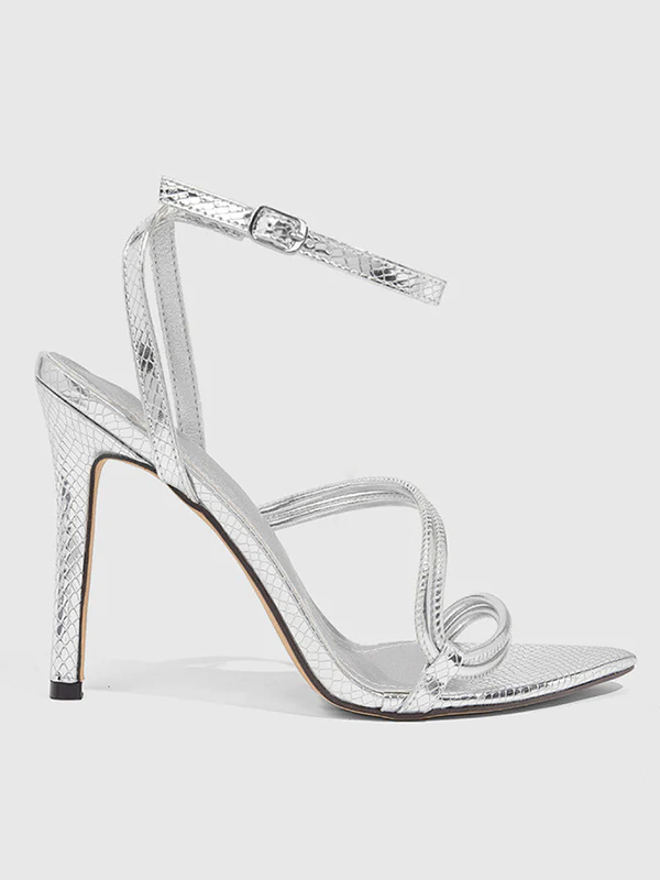 Belt Buckle Hollow Split-Joint Pumps Sandals - Image 17