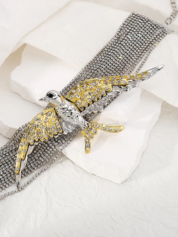 Bird Shape Tasseled Dainty Necklace Necklaces Accessories - Image 9