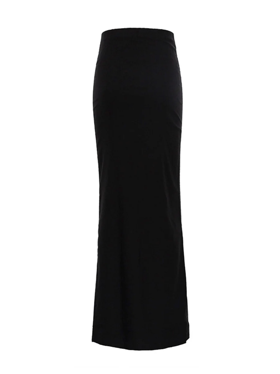 Bodycon Column Solid Color Skirts Bottoms - Image 4