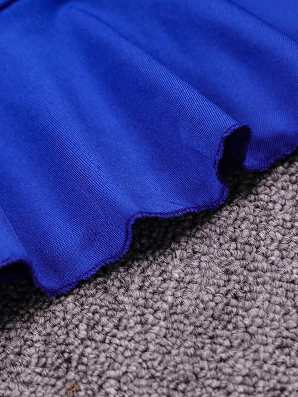 Bodycon Elasticated Waist Pleated Ruffled Solid Color Split-Joint V-Neck Midi Dresses - Image 16