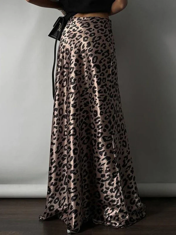 Bodycon High Waisted Leopard Skirts Bottoms - Image 6