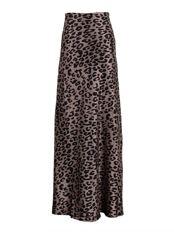 Bodycon High Waisted Leopard Skirts Bottoms - Image 9