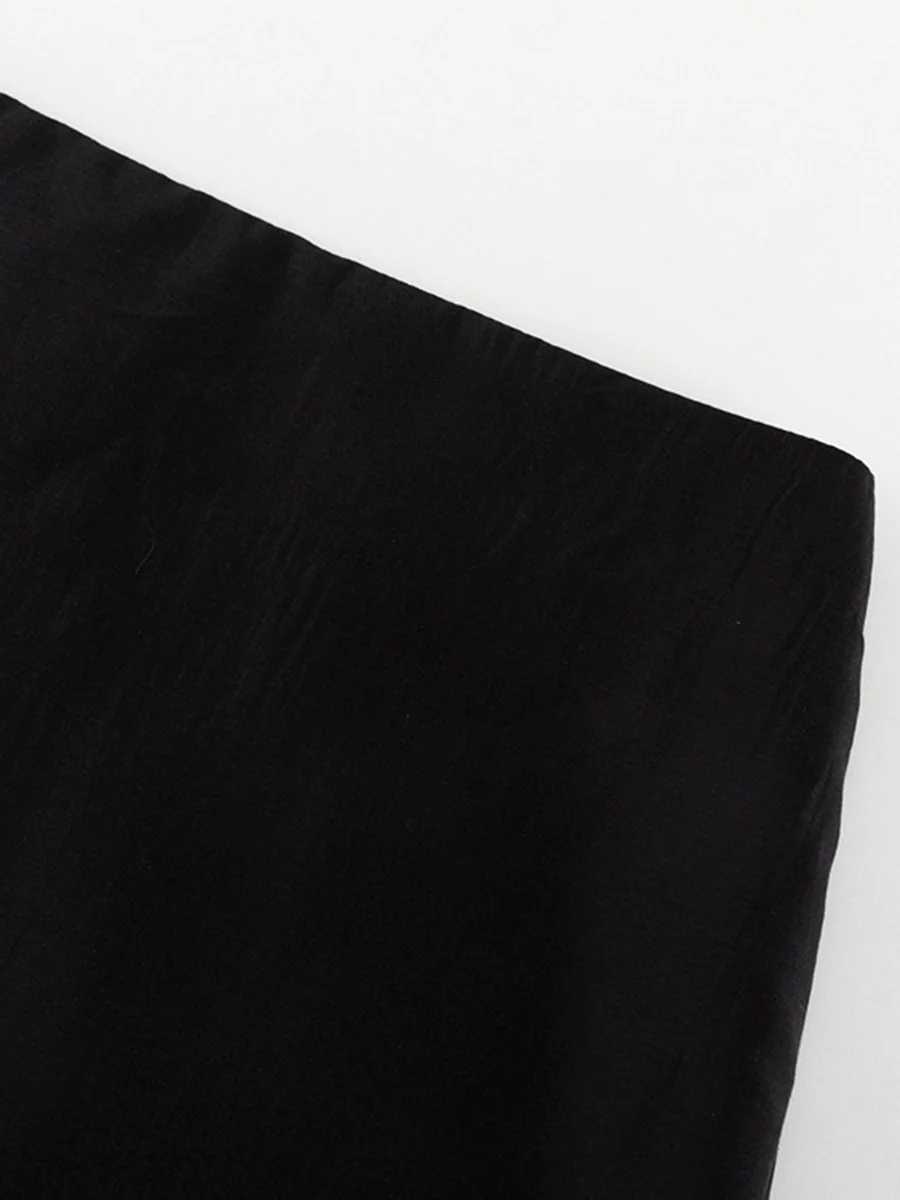 Bodycon High Waisted See-Through Solid Color Split-Joint Skirts Bottoms - Image 18