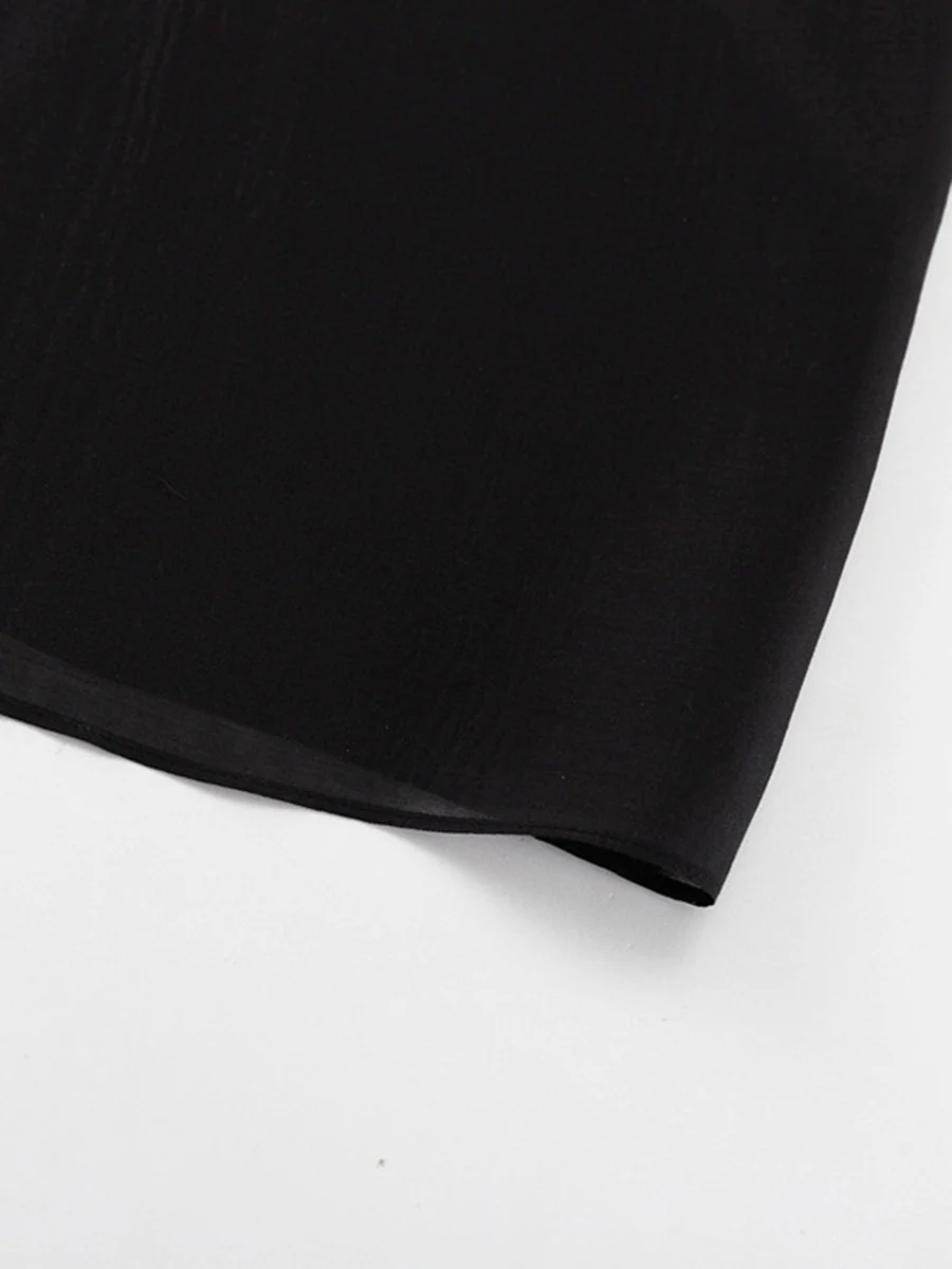 Bodycon High Waisted See-Through Solid Color Split-Joint Skirts Bottoms - Image 20