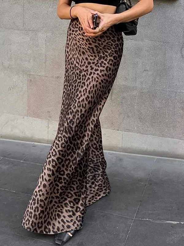 Bodycon Mermaid Leopard Skirts Bottoms - Image 2