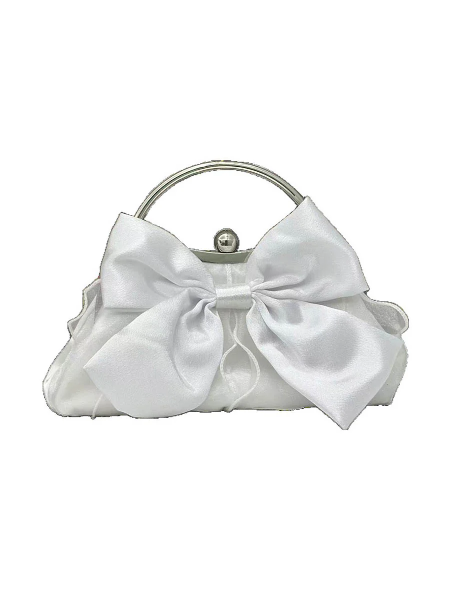 Bow-Embellished Chains Lock Crossbody Bags Evening Bags Clutches Mini Bags - Image 5