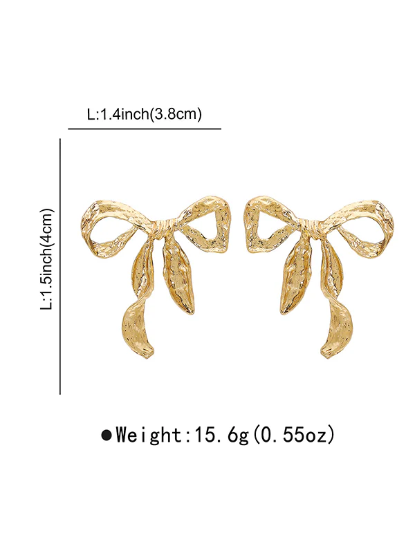 Bowknot Drop Earrings - Image 12