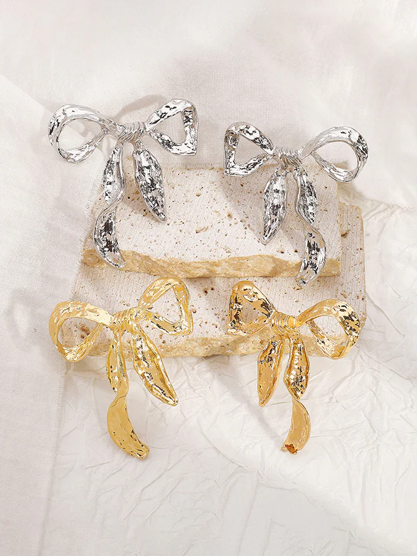 Bowknot Drop Earrings - Image 3