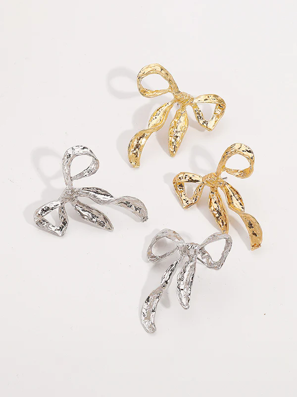 Bowknot Drop Earrings - Image 5
