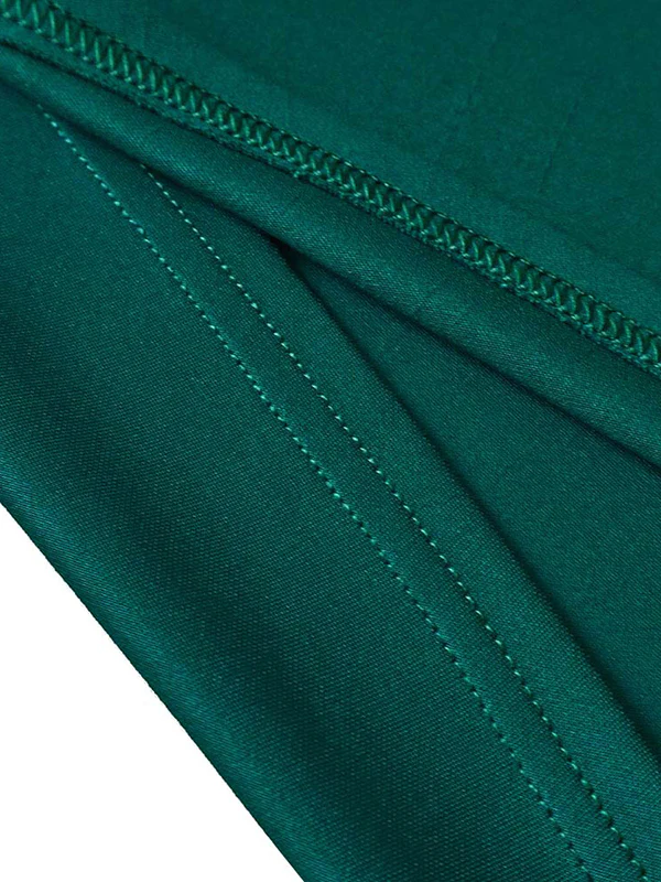 Bowknot Lace-Up Solid Color V-Neck Midi Dresses - Image 39