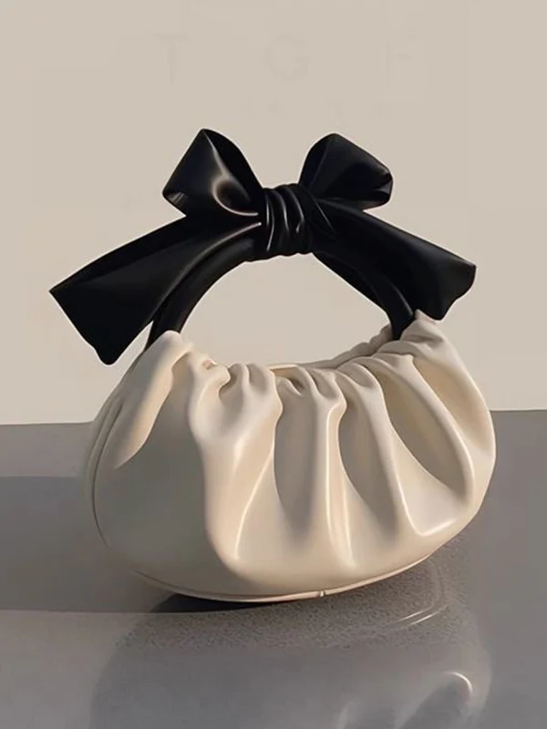 Bowknot Pleated Split-Joint Bags Bags Accessories Handbags - Image 4