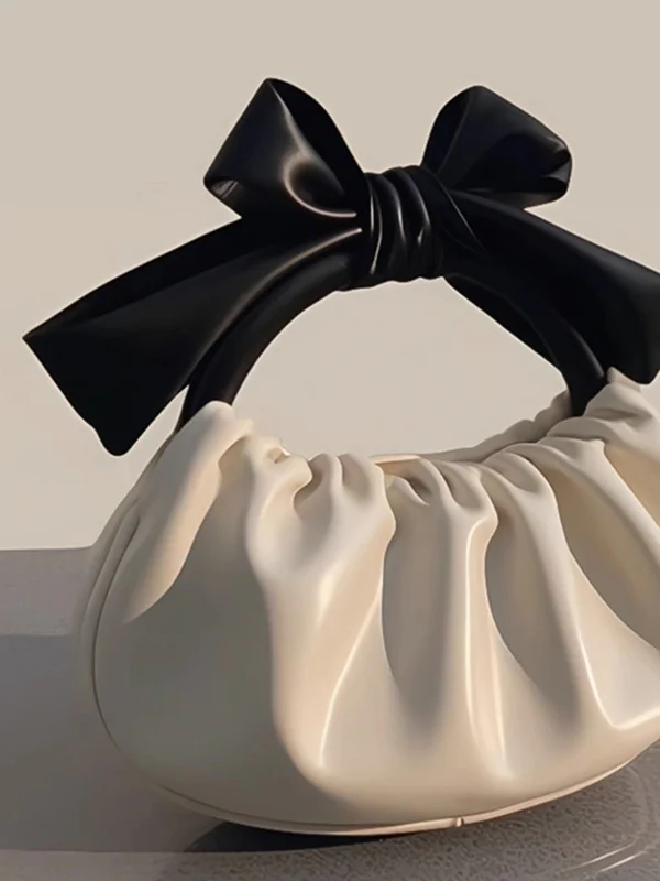 Bowknot Pleated Split-Joint Bags Bags Accessories Handbags - Image 5