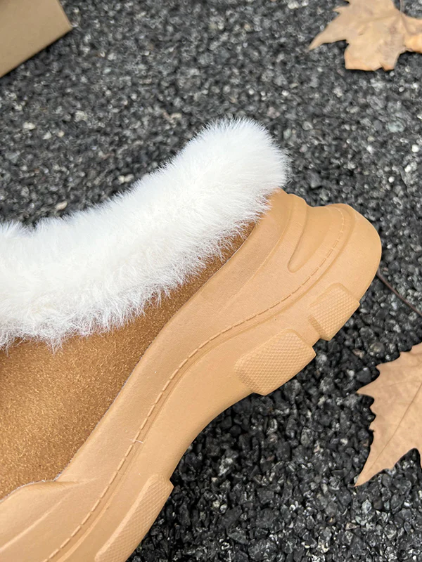 Bowknot Round-Toe Split-Joint Platform Shoes Slippers&Mules - Image 16