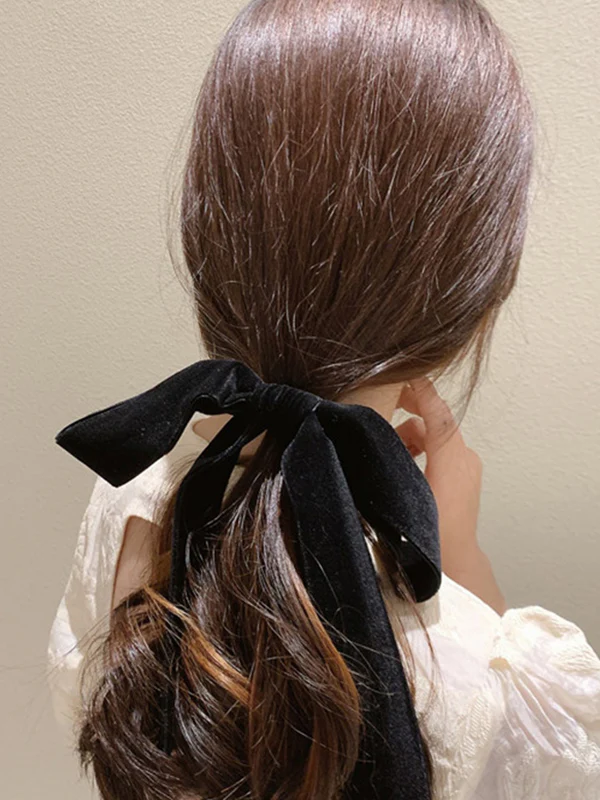Bowknot Solid Color Hair Accessories - Image 3