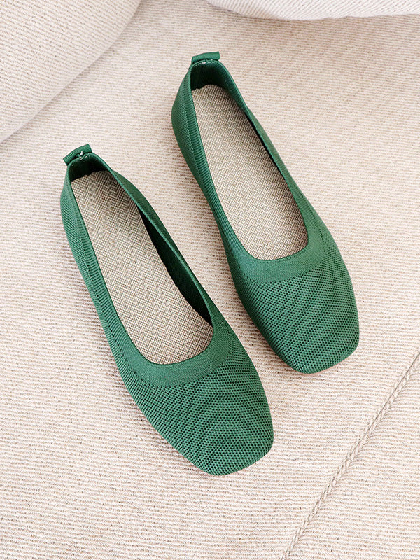 Breathable Solid Color Flat Shoes - Image 10
