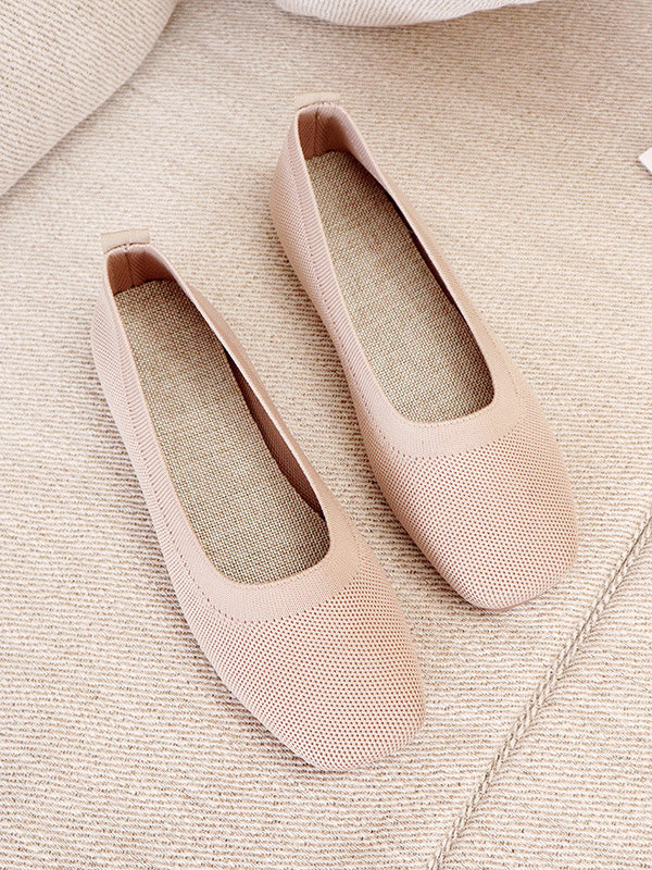 Breathable Solid Color Flat Shoes - Image 11