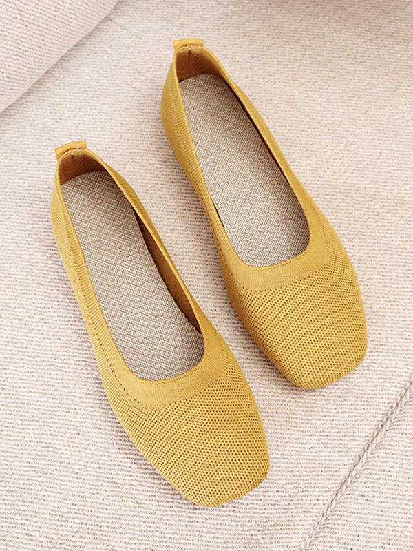 Breathable Solid Color Flat Shoes - Image 4