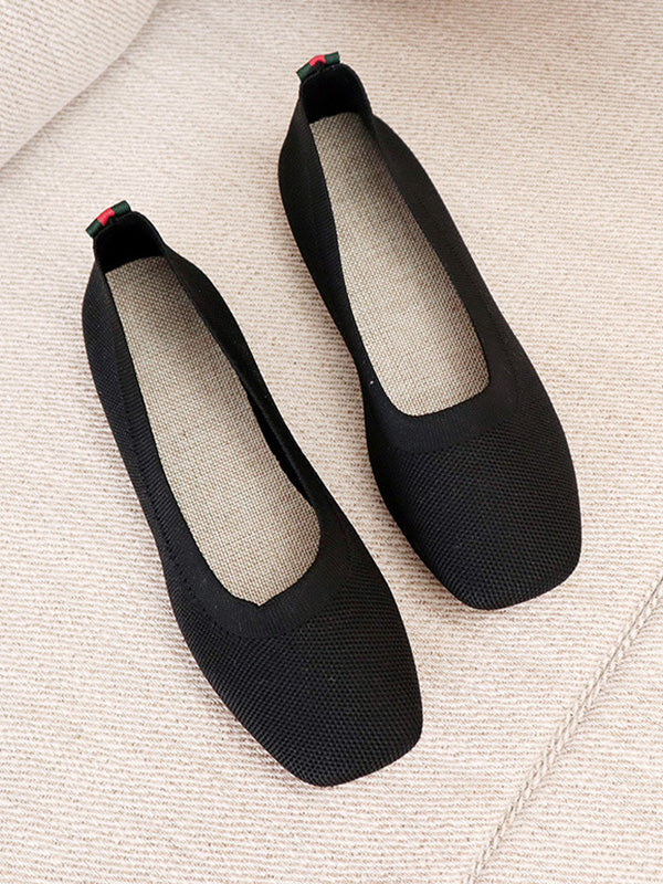 Breathable Solid Color Flat Shoes - Image 6